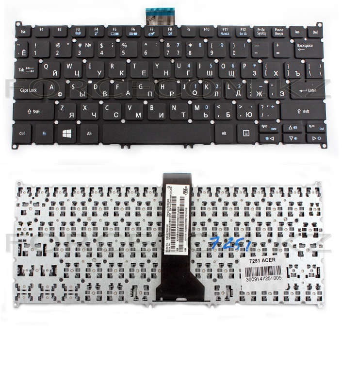 Клавиатура для ноутбука Acer Aspire V5-122P, RU, черная