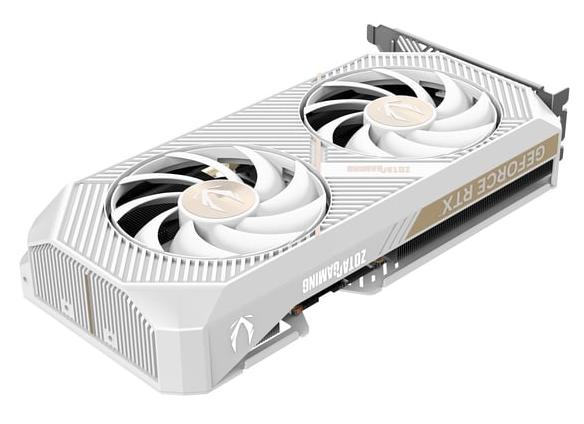 Видеокарта Zotac RTX 5070 TWIN EDGE OC WHITE (ZT-B50700Q-10P) [12 ГБ, GDDR7, 192 бит, HDMI, DisplayPort (3 шт)]