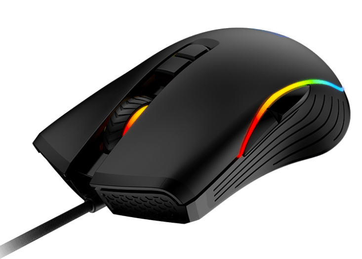 Мышь MSI FORGE GM300 [проводная, светодиодная, 7200 DPI, подсветка, черная]