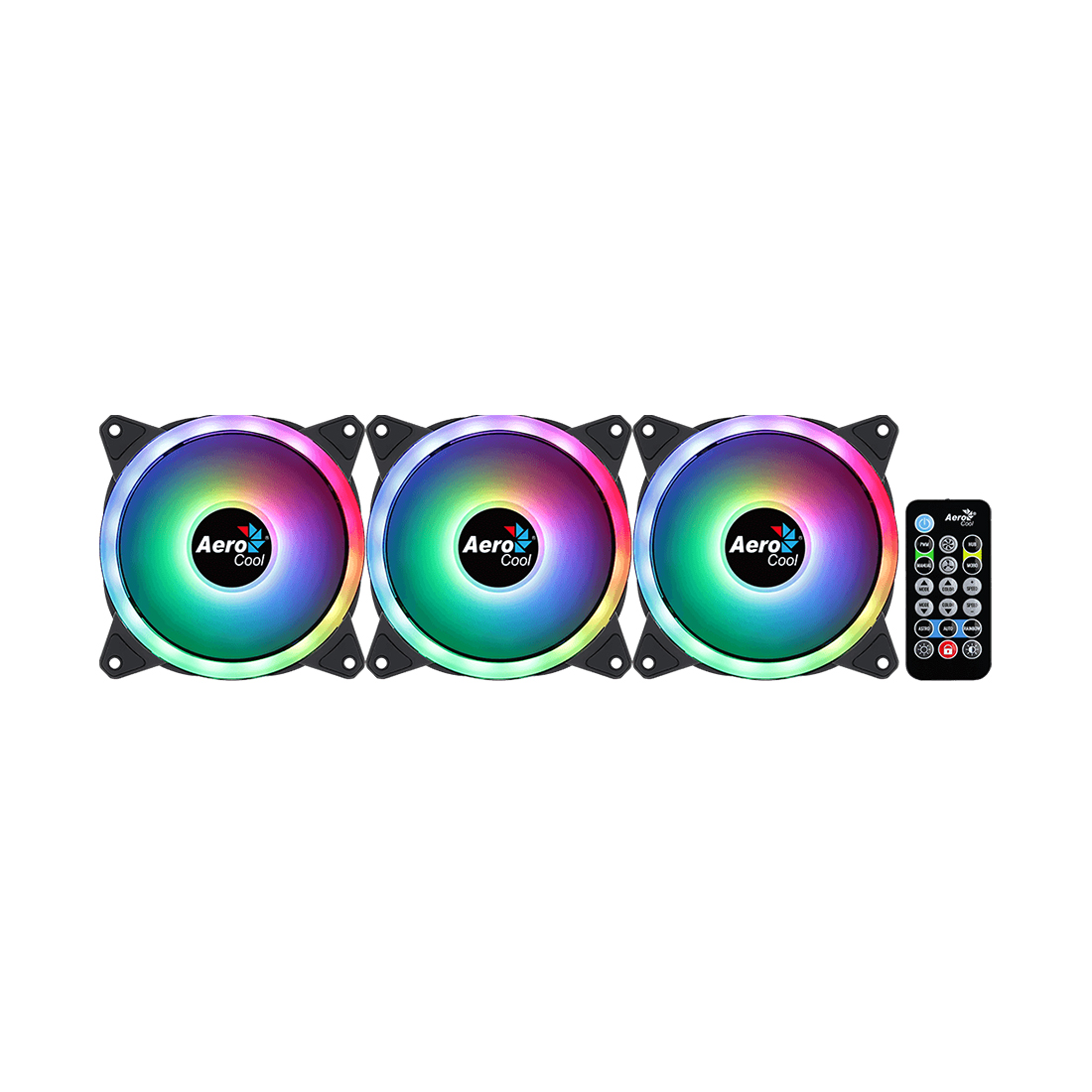 Комплект кулеров для компьютерного корпуса AeroCool Duo 12 Pro - 3 в 1