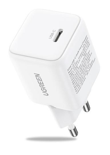 Зарядное устройство Ugreen X512 на 1xUSB C, 20W, QC4.0/PD3.0, Gan X, белый, 55554