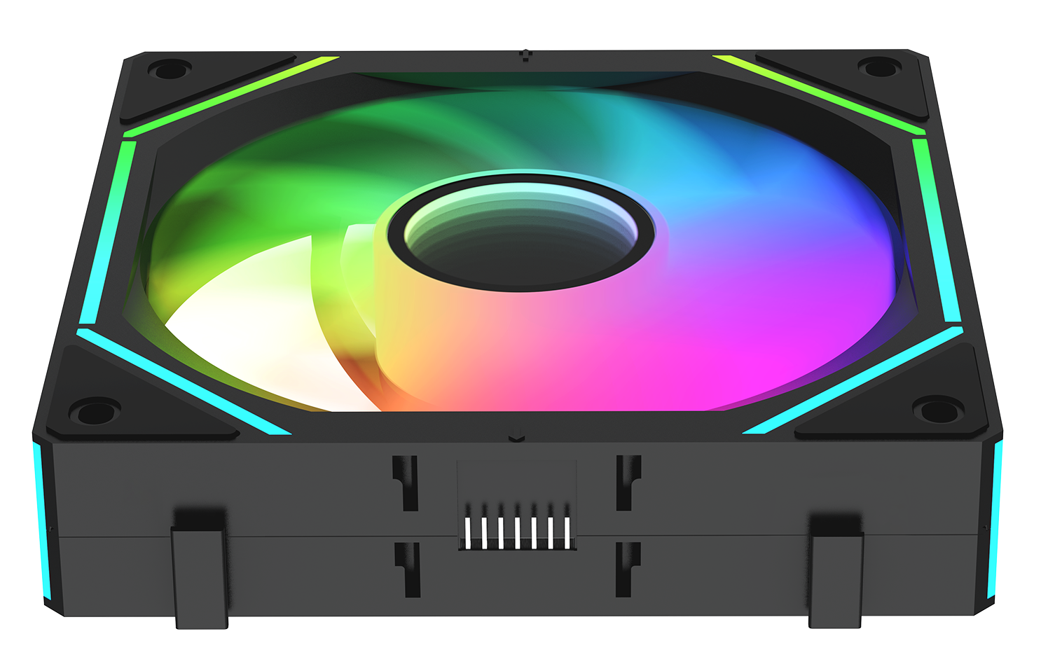 Вентилятор для корпуса Ocypus Gamma F12 UNI BK ARGB [123 x 120 мм, 1800 об/мин, 53 CFM, 31 дБ, PWM]