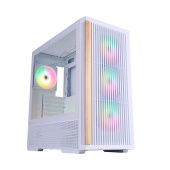 Корпус 1stPlayer WD7 (WD7-WH-4FA7-W-2FA7R-W) [Midi Tower, 6 x 120 мм ARGB, белый]