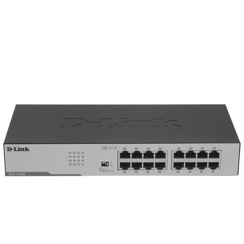 Коммутатор неуправляемый D-Link DGS-1016D/I1A, 16 портов 10BASE-T/100BASE-TX/1000BASE-T - купить в интернет-магазине Forcecom.kz Коммутатор неуправляемый D-Link DGS-1016D/I1A, 16 портов 10BASE-T/100BASE-TX/1000BASE-T