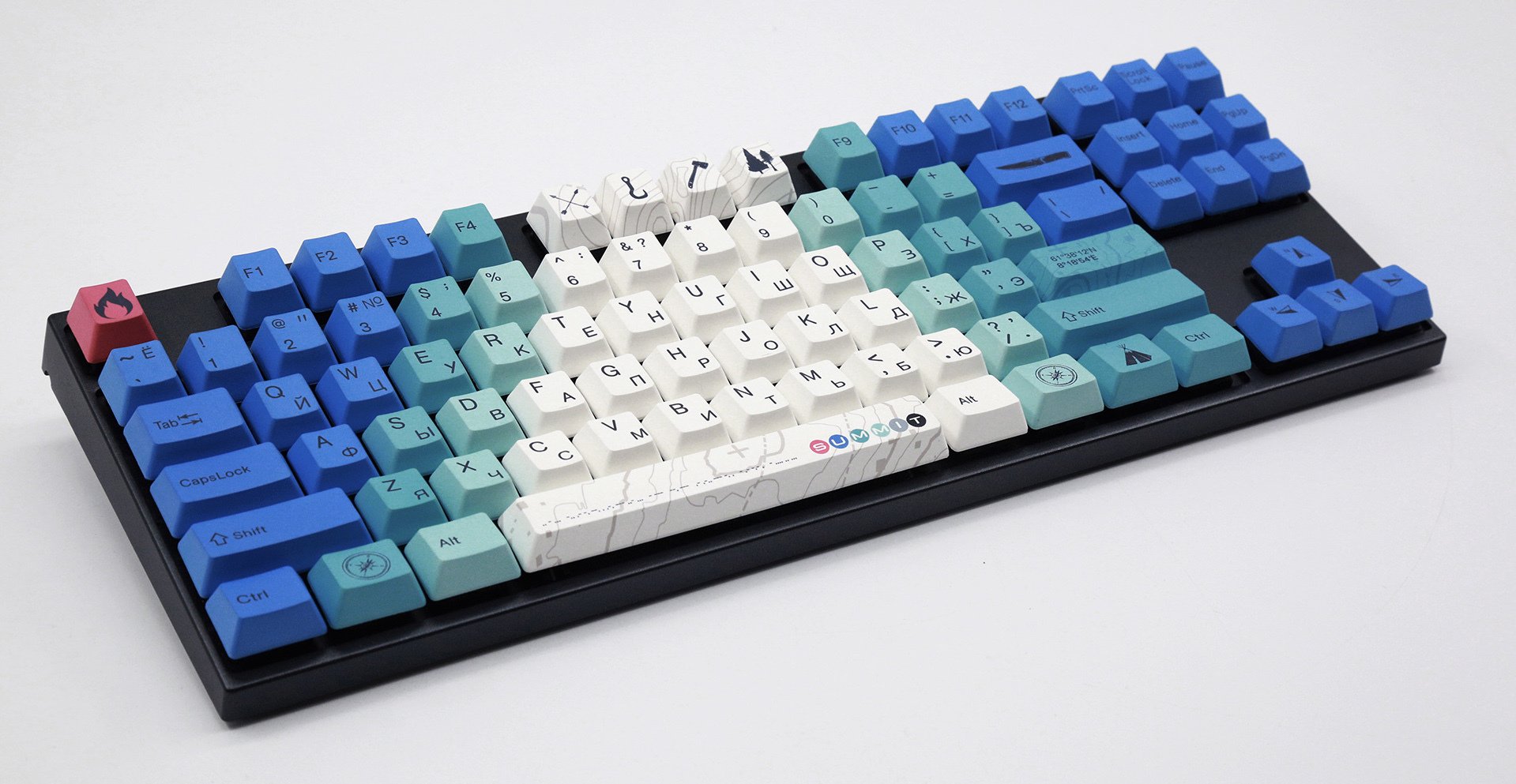 Клавиатура Varmilo MA87M V2 Summit R2, EC Rose V2,RU [механическая, проводная, клавиш - 87, подсветка]