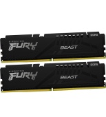 Комплект оперативной памяти Kingston Fury Beast, KF560C36BBEK2-64 [64 ГБ DDR 5, 6000 МГц, 1.35 В, KIT]