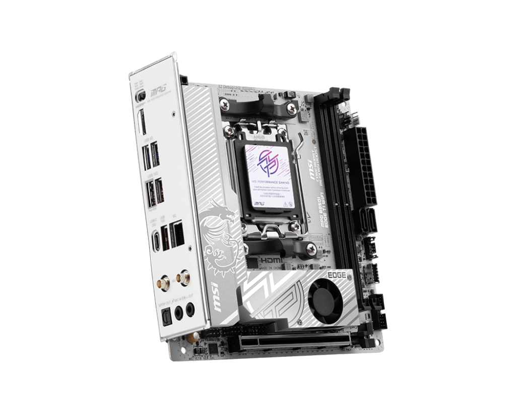 Материнская плата MSI MPG B850I EDGE TI WIFI [AM5, AMD B850, 2xDDR 5, 2xM.2, 1xPCI-E x16, Mini-ITX]