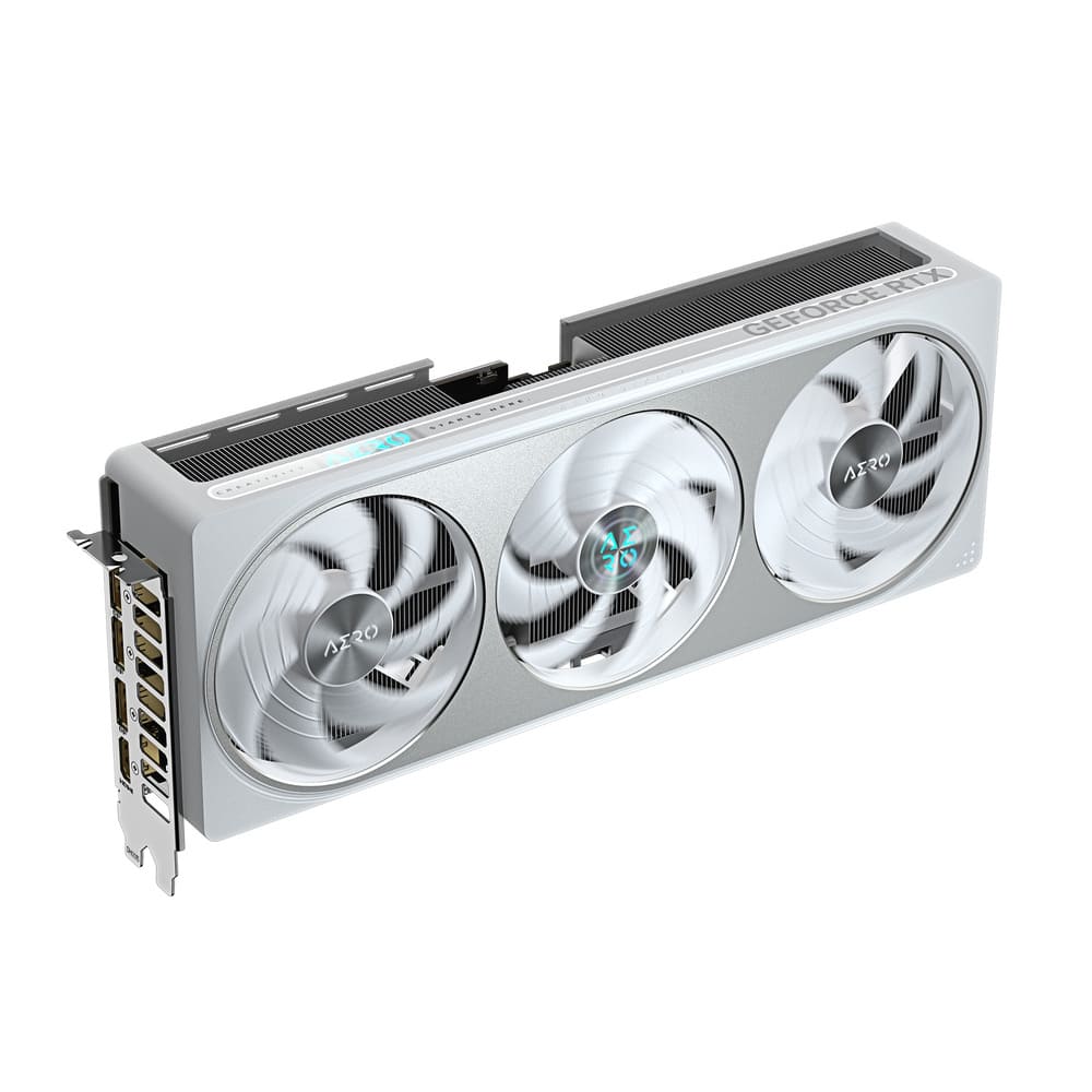Видеокарта Gigabyte GeForce RTX 5070 AERO OC (GV-N5070AERO OC-12GD) [12 ГБ, GDDR7, 192 бит, HDMI, DisplayPort (3 шт)]