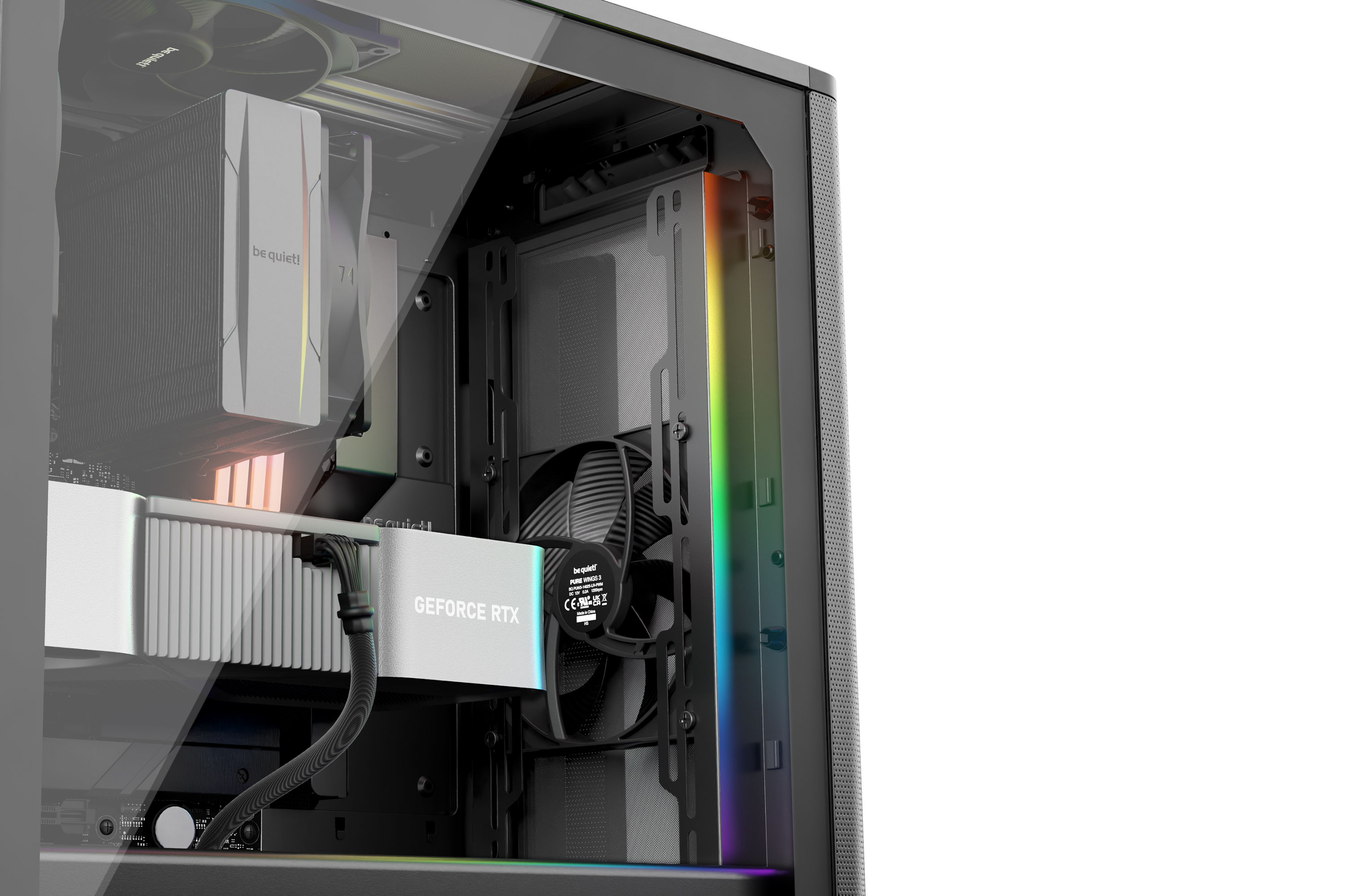 Корпус Be quiet! Pure Base 501 DX (BGW76) [Midi Tower, 3 x 140 см, черный]