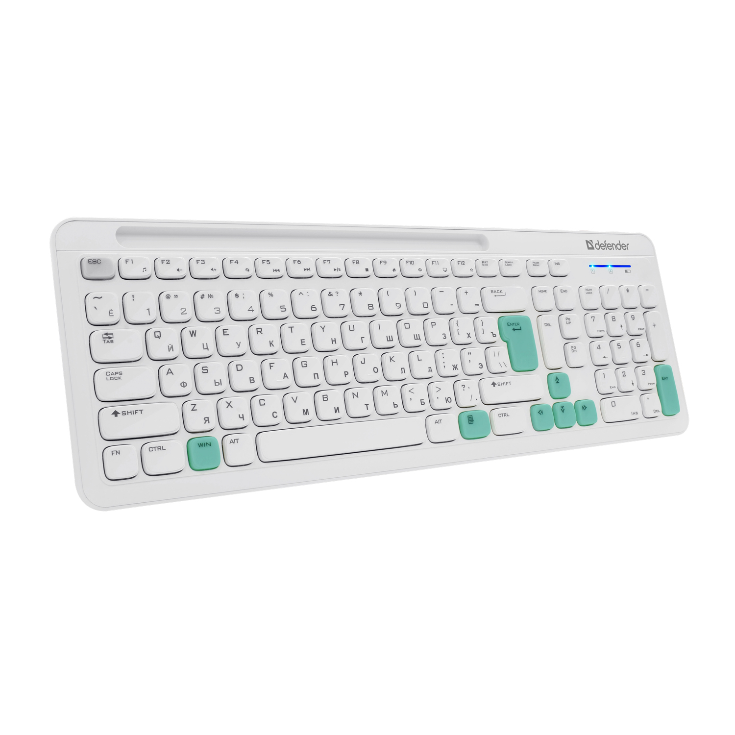 Клавиатура+мышь Defender Cerrato C-978 (45978) [мембранная, беспроводная, белая]