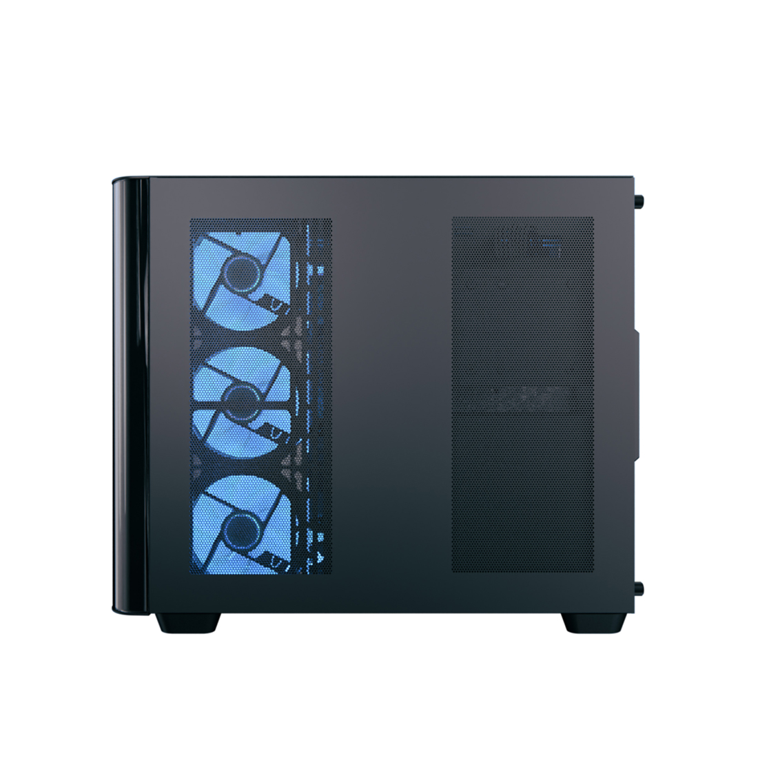 Корпус AeroCool P500C P500C-G-BK-v1 (ACCM-PN01043.11) [Midi Tower, 120 мм x 4 ARGB, черный]