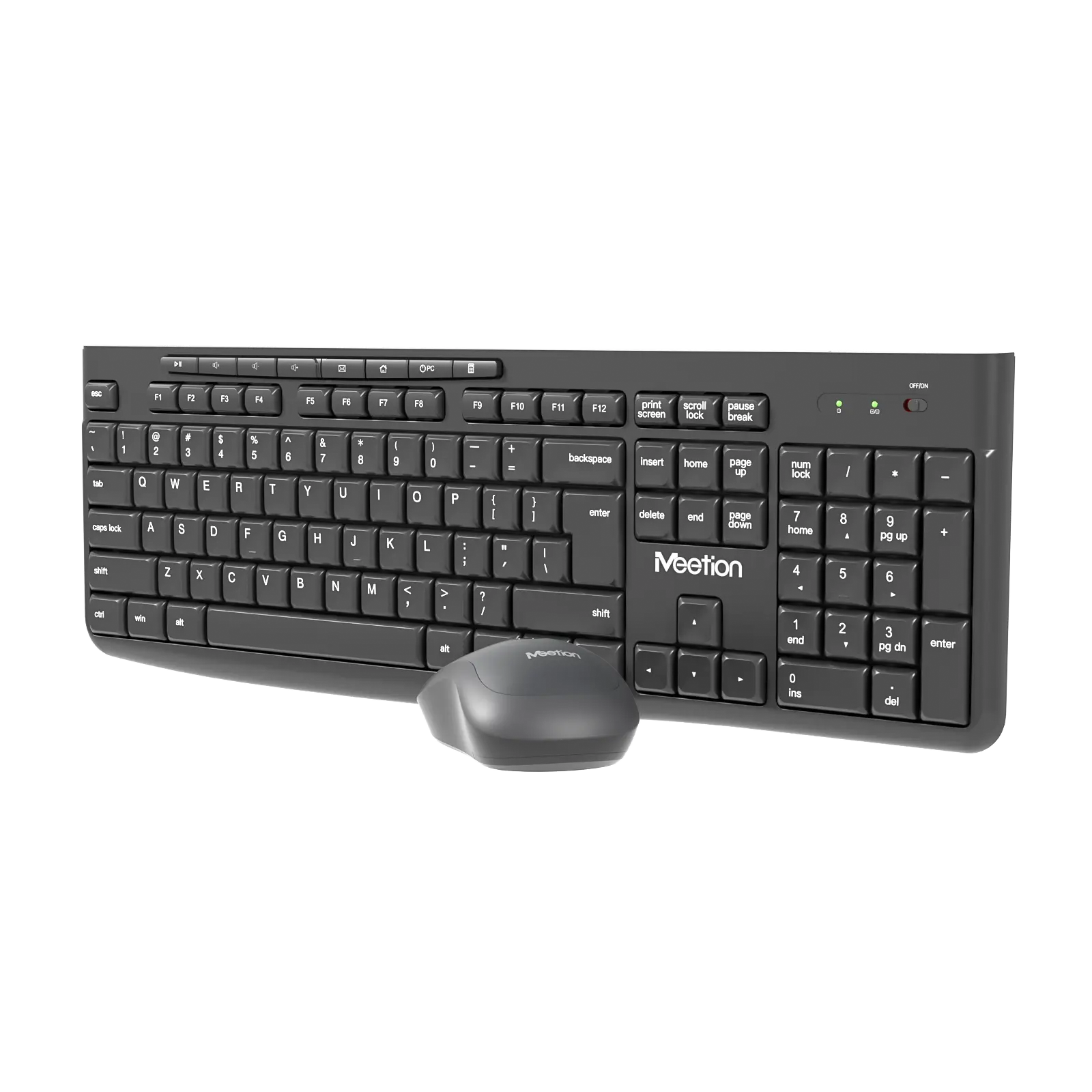 Клавиатура+мышь Meetion CW295 (CW295 Black) [мембранная, беспроводная, черная]