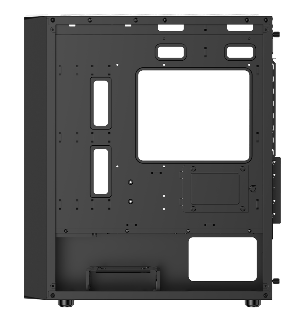 Корпус Ocypus Gamma C50 BK ARGB (Gamma-C50-BKG400XX-GL) [Mini Tower, 4 x 120 мм, черный]