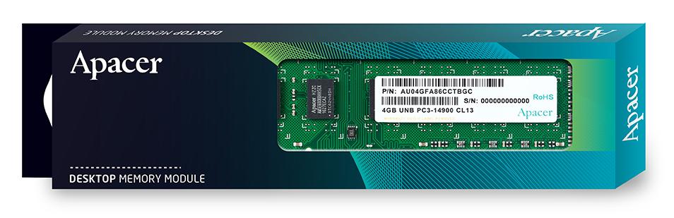 Оперативная память Apacer DL.04G2K.KAM, [4 ГБ DDR 3, 1600 МГц, 12800 Мб/сек, 1.5 В] - купить по цене 6 080 тг. в интернет-магазине Forcecom.kz