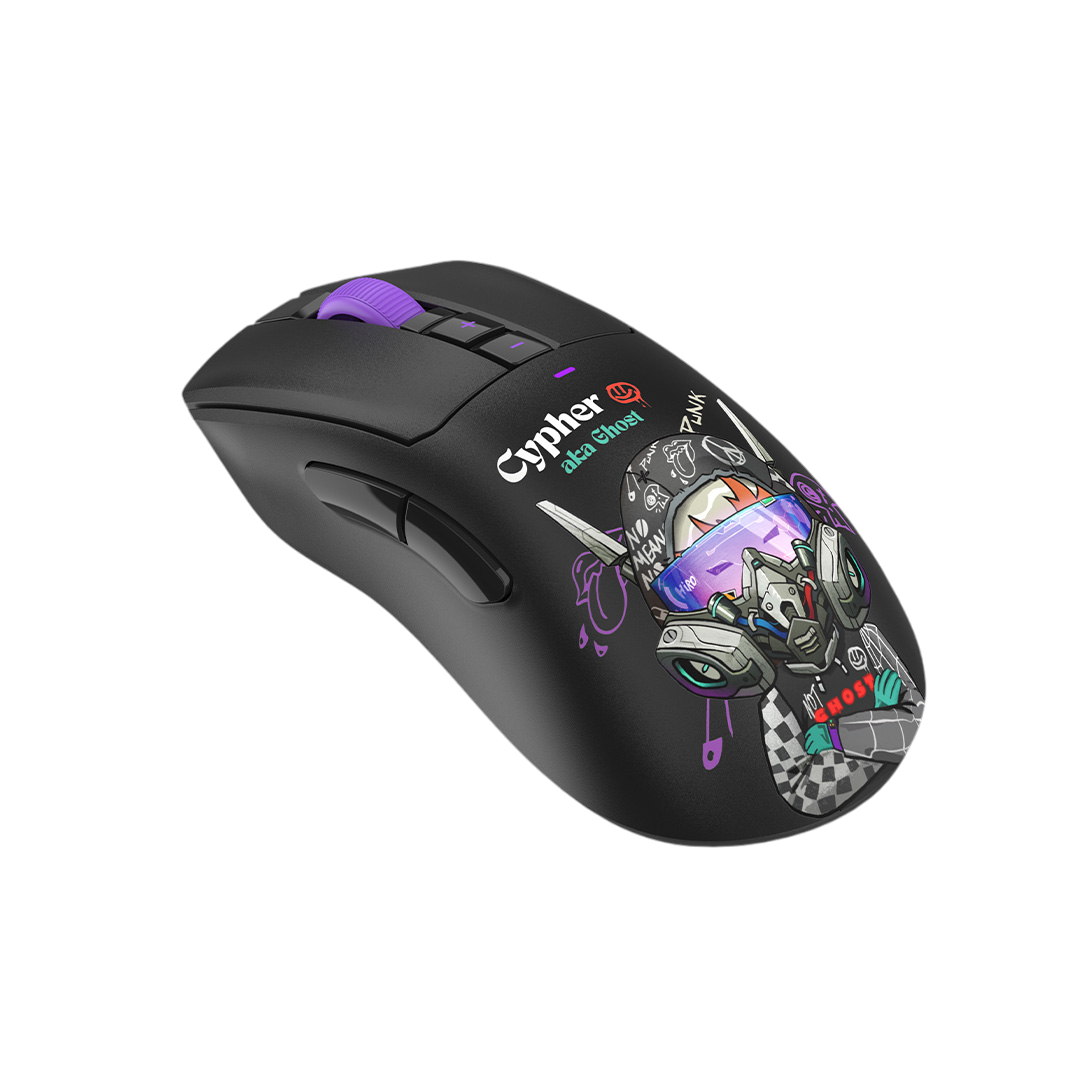 Мышь Bloody R73 Ultra Duo Cypher Ghost [беспроводная, Лазерная, 20000 DPI, 1000 Гц, черная]