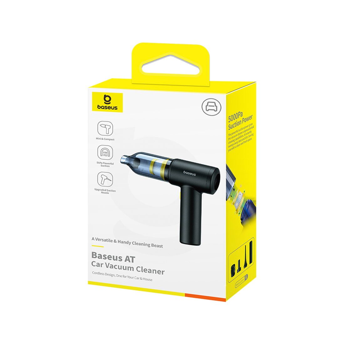 Автомобильный пылесос Baseus AT Car Vacuum Cleaner (5000pa) Черный