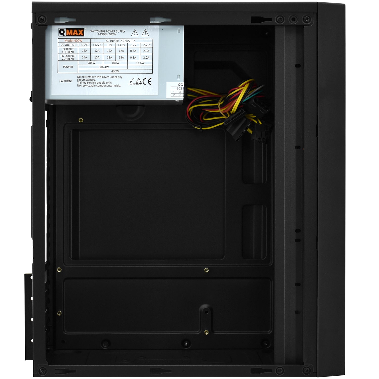 Корпус Qmax, H103B, БП 400 Вт, чёрный  - купить в интернет-магазине Forcecom.kz Корпус Qmax, H103B, БП 400 Вт, чёрный