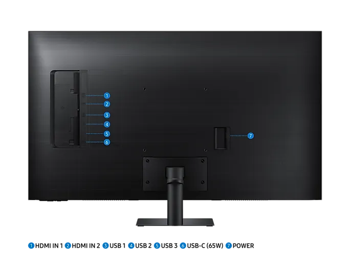 Монитор Samsung SMART M7 (LS43BM702UIXCI) [43", VA, 3840x2160, 60 Гц, 4 мс, HDMI x2]