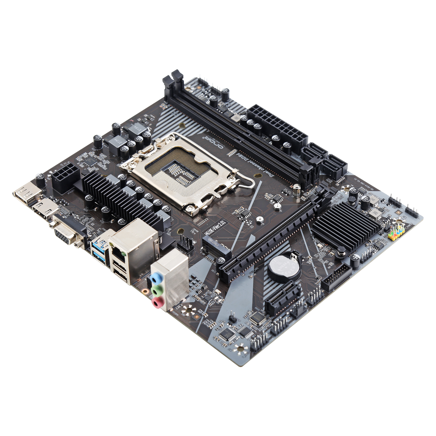 Материнская плата Onda H610E-V rev2.02 [LGA 1700, Intel H610, 2xDDR 4, 1xM.2, 1xPCI-E x16, Micro-ATX]