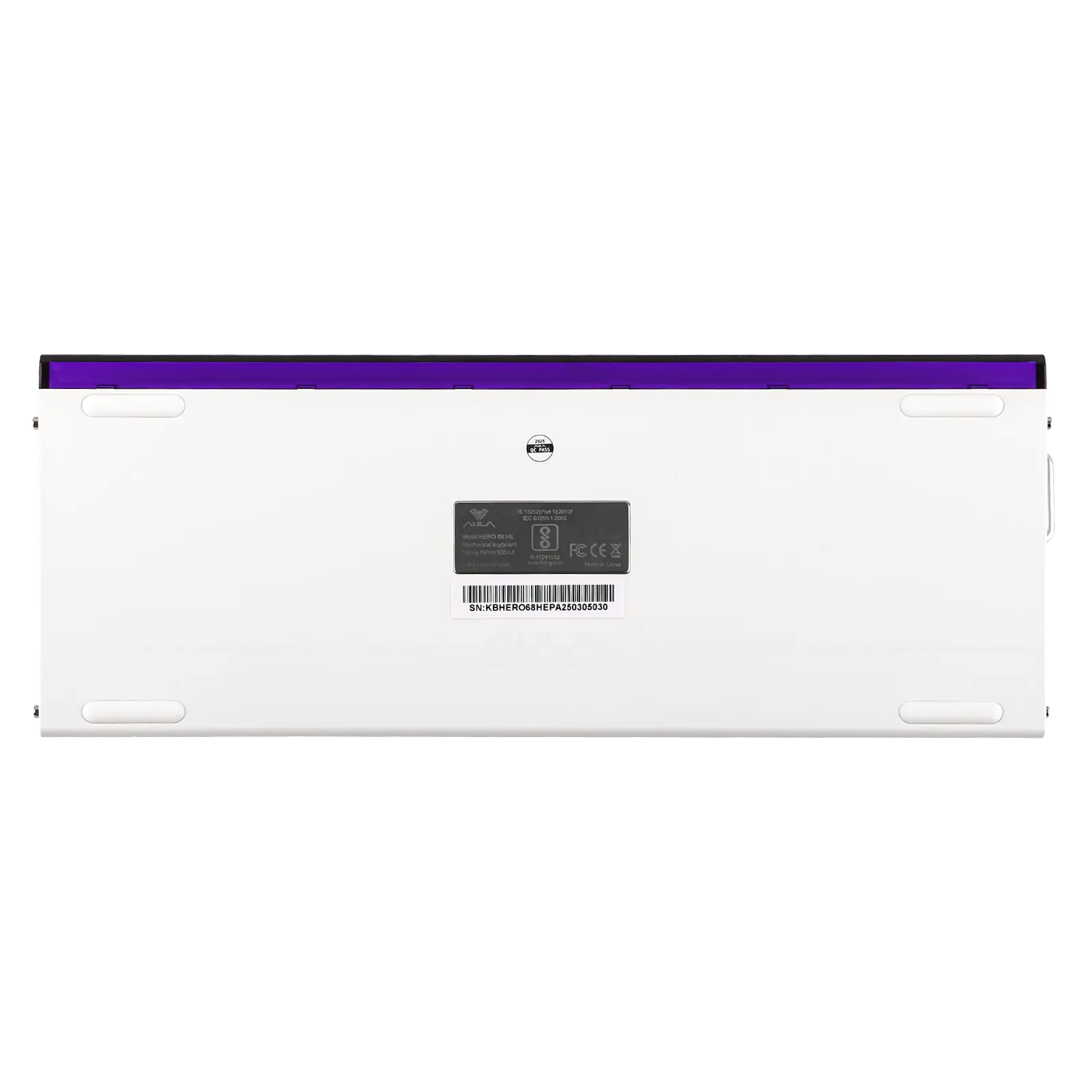 Клавиатура Aula HERO 68 HE [механическая, проводная, RGB подсветка, Black King Switch, белая]
