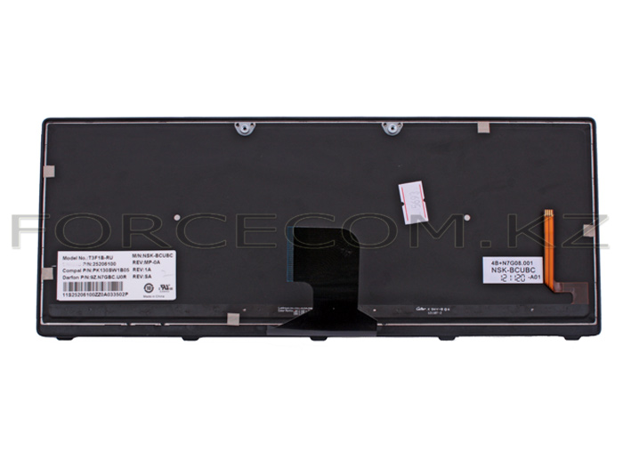 Клавиатура для ноутбука Lenovo IdeaPad Z400, RU, подсветка, черная