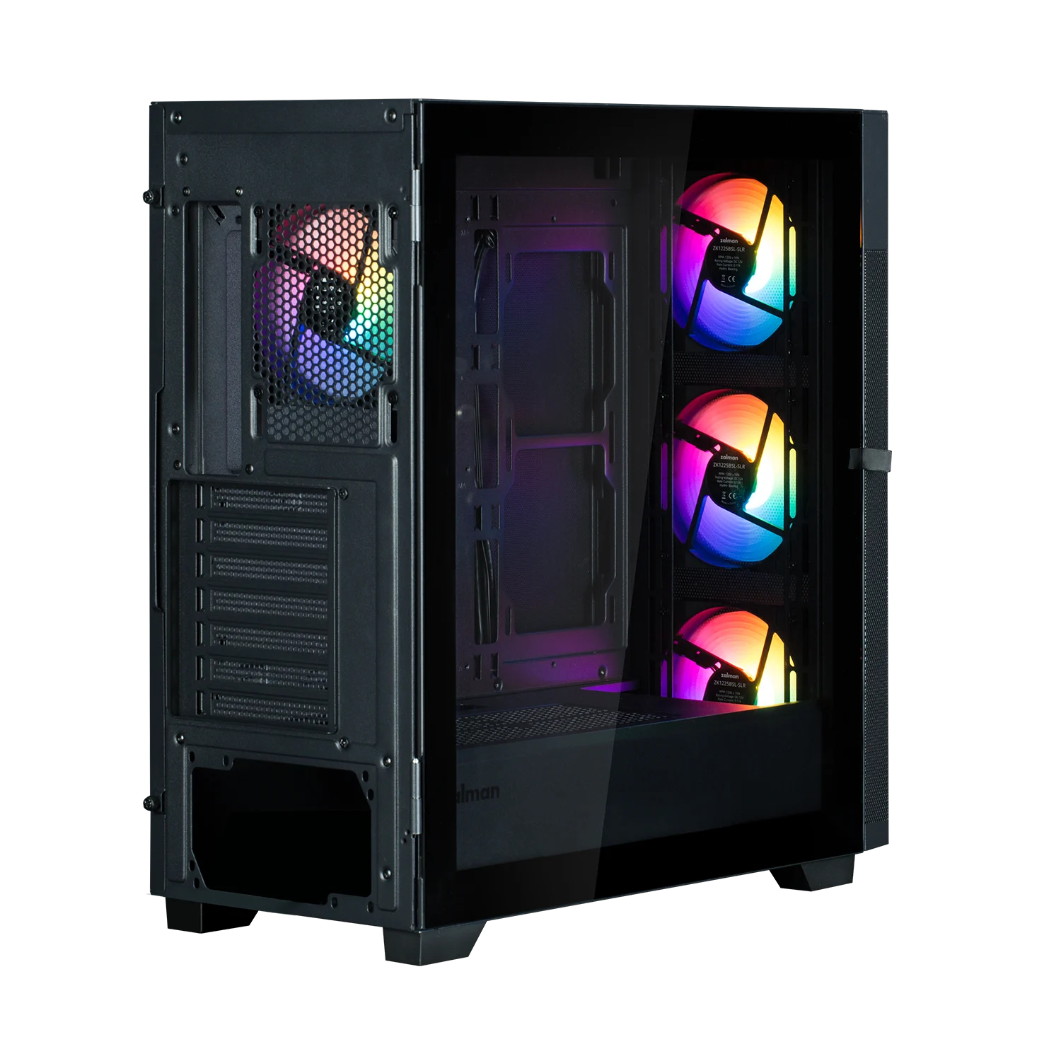 Корпус Zalman S5 NEO Black [Midi Tower, 4 x 120 мм, черный]