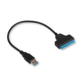 Адаптер для 2,5" жестких дисков Cablexpert A-USB3-SATA3-2.5, Черный External SATA to USB 2.0, power via USB, black