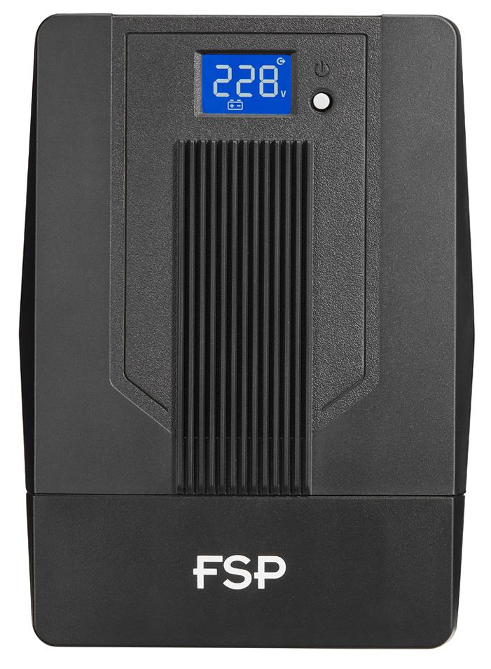 ИБП FSP iFP 1000 600W/батареи 12V 7Ahx2/2xUSB/RJ45/4 розетки Euro/ЖК дисплей