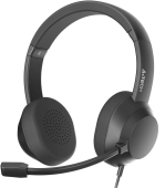 Наушники A4tech FH150U, с микрофоном, черный - купить в интернет-магазине Forcecom.kz Наушники A4tech FH150U, с микрофоном, черный
