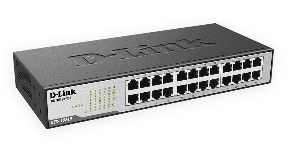 Коммутатор неуправляемый, D-Link, DES-1024D/G1A - купить в интернет-магазине Forcecom.kz Коммутатор неуправляемый, D-Link, DES-1024D/G1A
