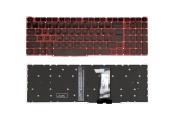 Клавиатура для ноутбука Acer Nitro 5 AN515-54, RU, подсветка, без рамки, черная