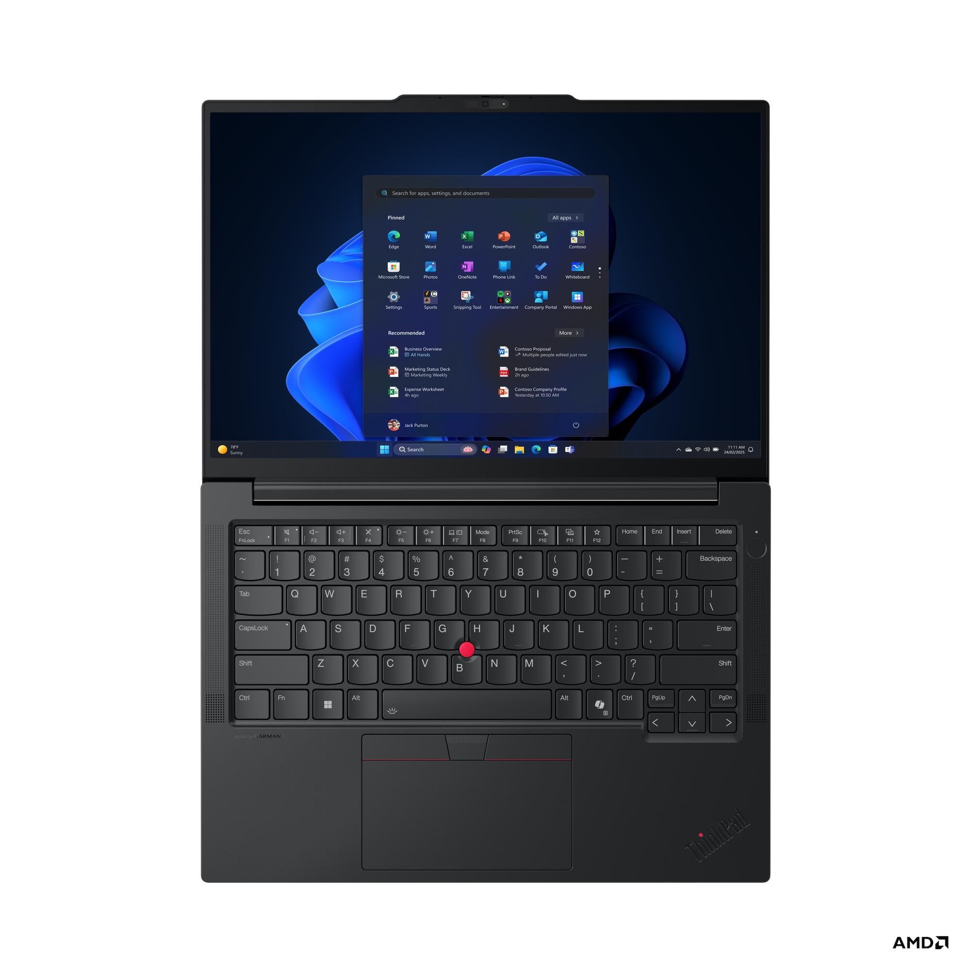 Ноутбук Lenovo ThinkPad E14 Gen 7 (21T00037FW) [14", Ryzen 7 250, 16 ГБ ОЗУ, 512 ГБ SSD, DOS]