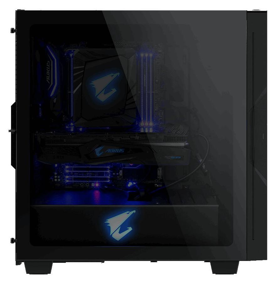 Корпус Gigabyte AORUS C300 GLASS (GB-AC300G) [Midi Tower, 2 x 120 мм, черный]