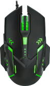 Мышь Defender Nolana GM-044 [проводная, светодиодная, 2400 DPI, подсветка, черная]
