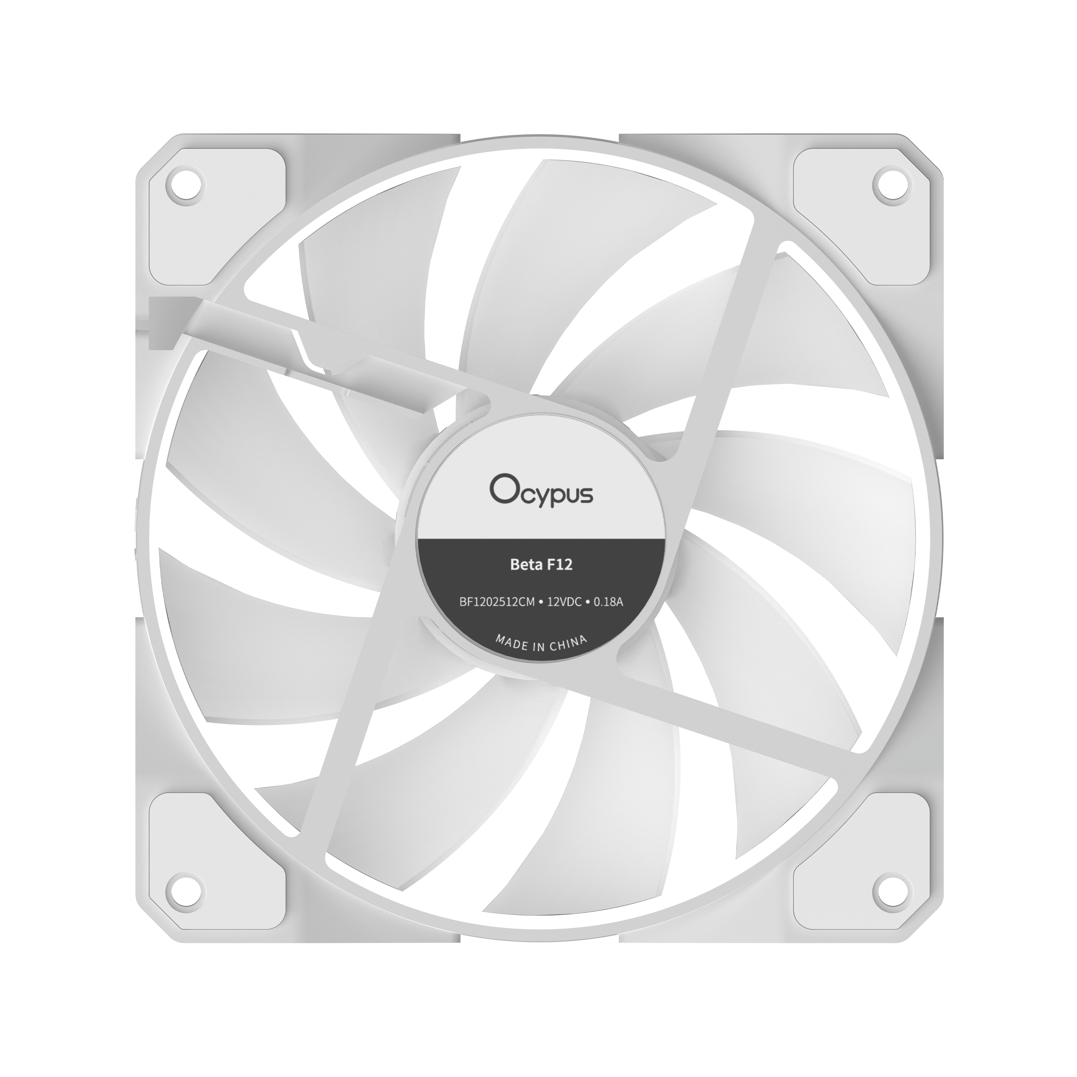 Вентилятор для корпуса Ocypus Beta F12 ARGB [120 x 120 мм, 1600 об/мин, 56 CFM, 29 дБ, PWM]