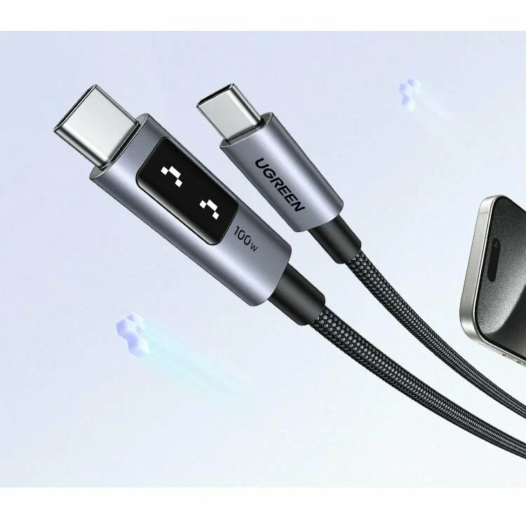 Кабель UGREEN L509  Uno USB-C/USB-C PD Fast Charging Cable 5A Max 2m, 35512