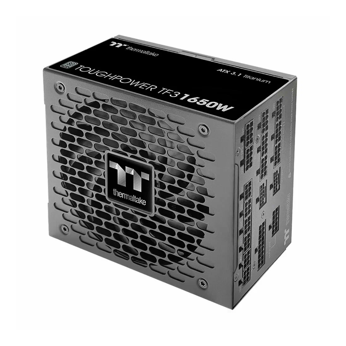 Блок питания Thermaltake Toughpower TF3 1650W (PS-TPD-1650FNFATE-1) [1650 Вт, 80 PLUS Titanium, 16x SATA, 2 x 16 pin (12VHPWR), 8 x 6+2 pin PCIe, 2x 4+4 pin CPU, EPS12V, ATX]