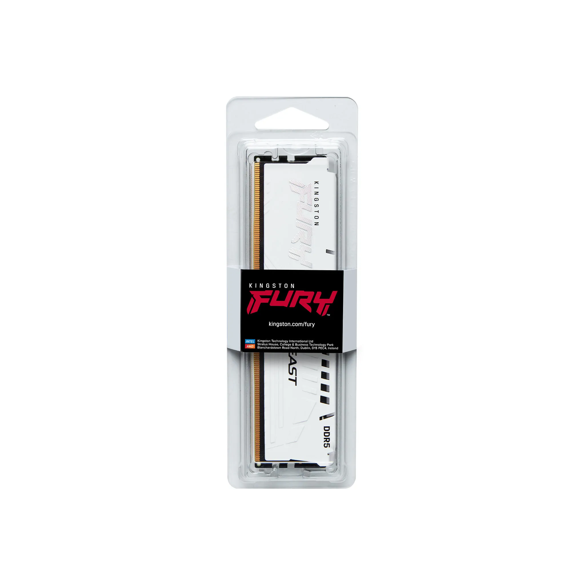Оперативная память Kingston FURY Beast White EXPO (KF560C30BWE-16) [16 ГБ, DDR 5, 6000 МГц, 1.4 В]