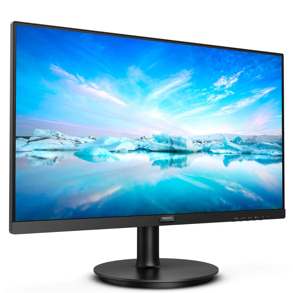 Монитор 21,5" PHILIPS 220V8Ll/62 VA 1920x1080 60Hz 4мс 250кд/м Угол обзора 178/178 3000:1 Mega Infinity DCR VGA Цвет: Черный