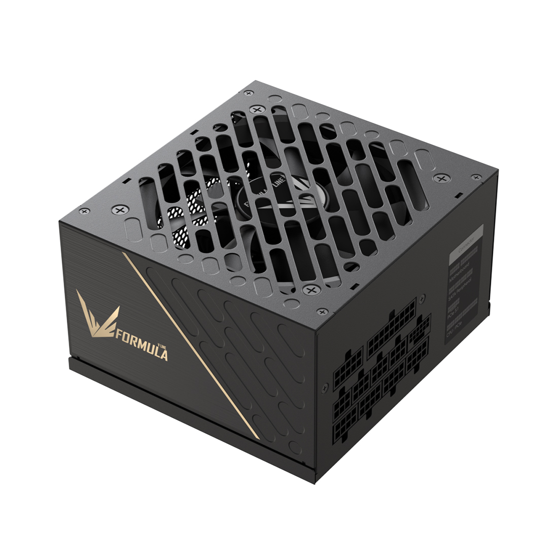 Блок питания Formula V FV-1000GM (FV-1000GM) [1000 Вт, 80 PLUS Gold, 8x SATA, 1 x 16 pin (12VHPWR), 3 x 6+2 pin PCIe, 2x 4+4 pin CPU, ATX]