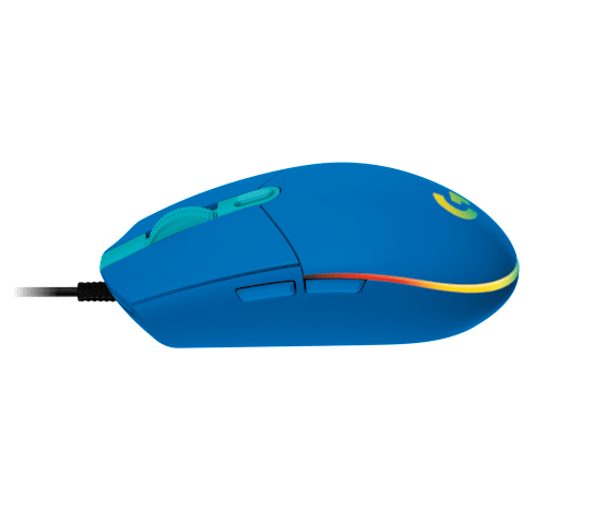 Мышь Logitech G203 LIGHTSYNC (910-005798) [проводная, светодиодная, 8000 DPI, подсветка, синий]