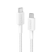 Интерфейсный кабель Anker 322 USB-C to USB-C Cable 2М (A81F6G21) Белый