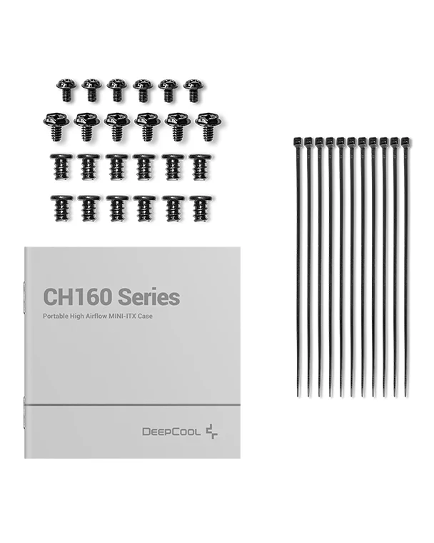 Корпус DeepCool CH160 (R-CH160-BKNGI0-G-1) [SFF, черный]