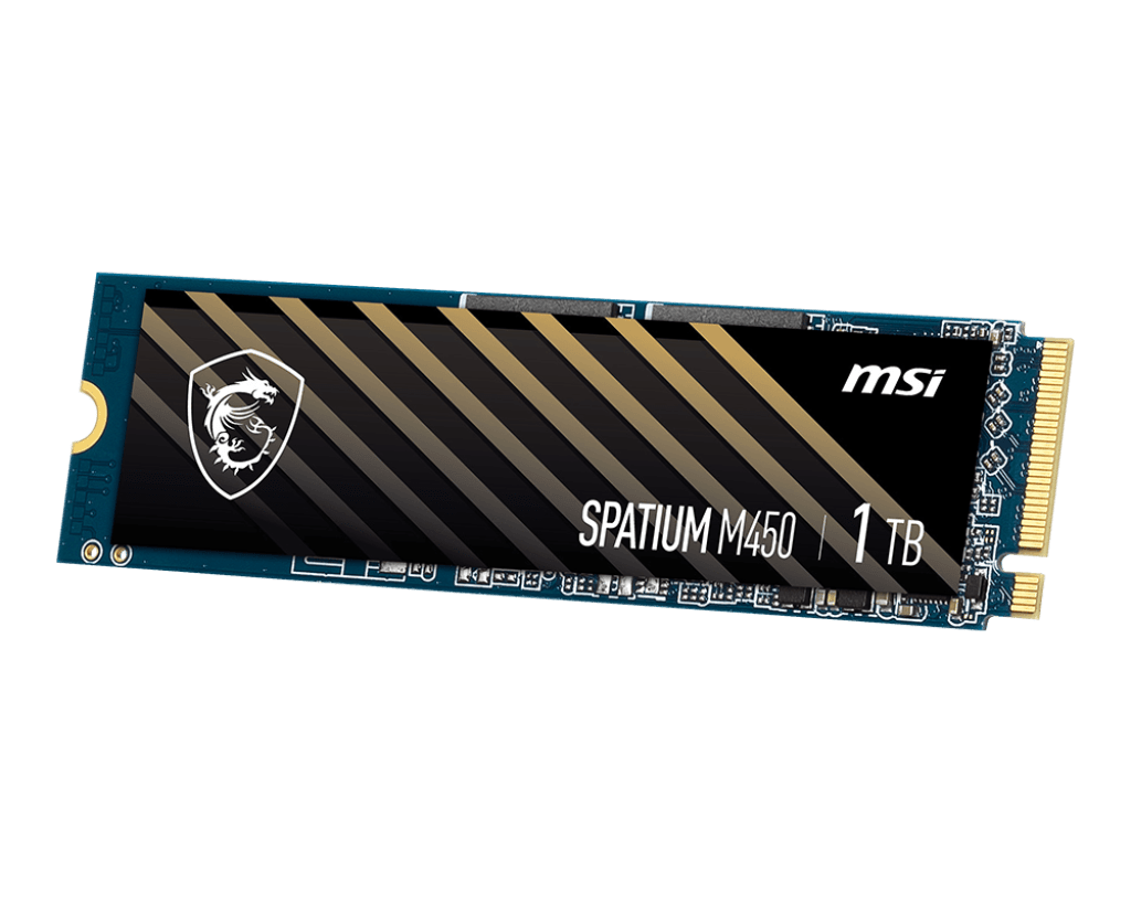Твердотельный накопитель MSI SPATIUM M450 (S78-440L980-P83) [1 ТБ, M.2 2280 PCI-E, чтение: 3600 МБ/с, запись: 3000 МБ/с, TLC]