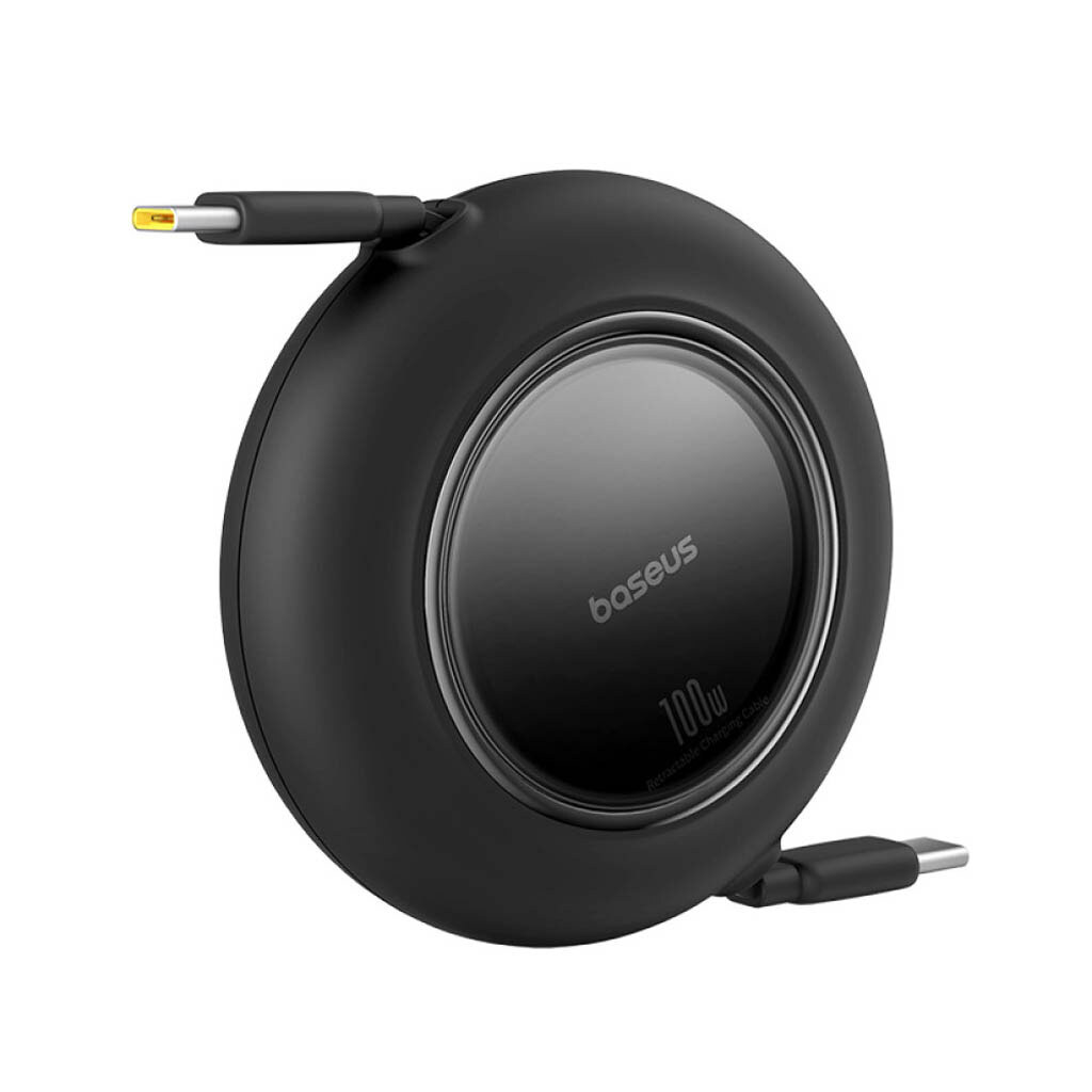 Интерфейсный кабель Baseus Free2Pull Mini USB-C to USB-C 100W 2m Black (P10364500113-01)