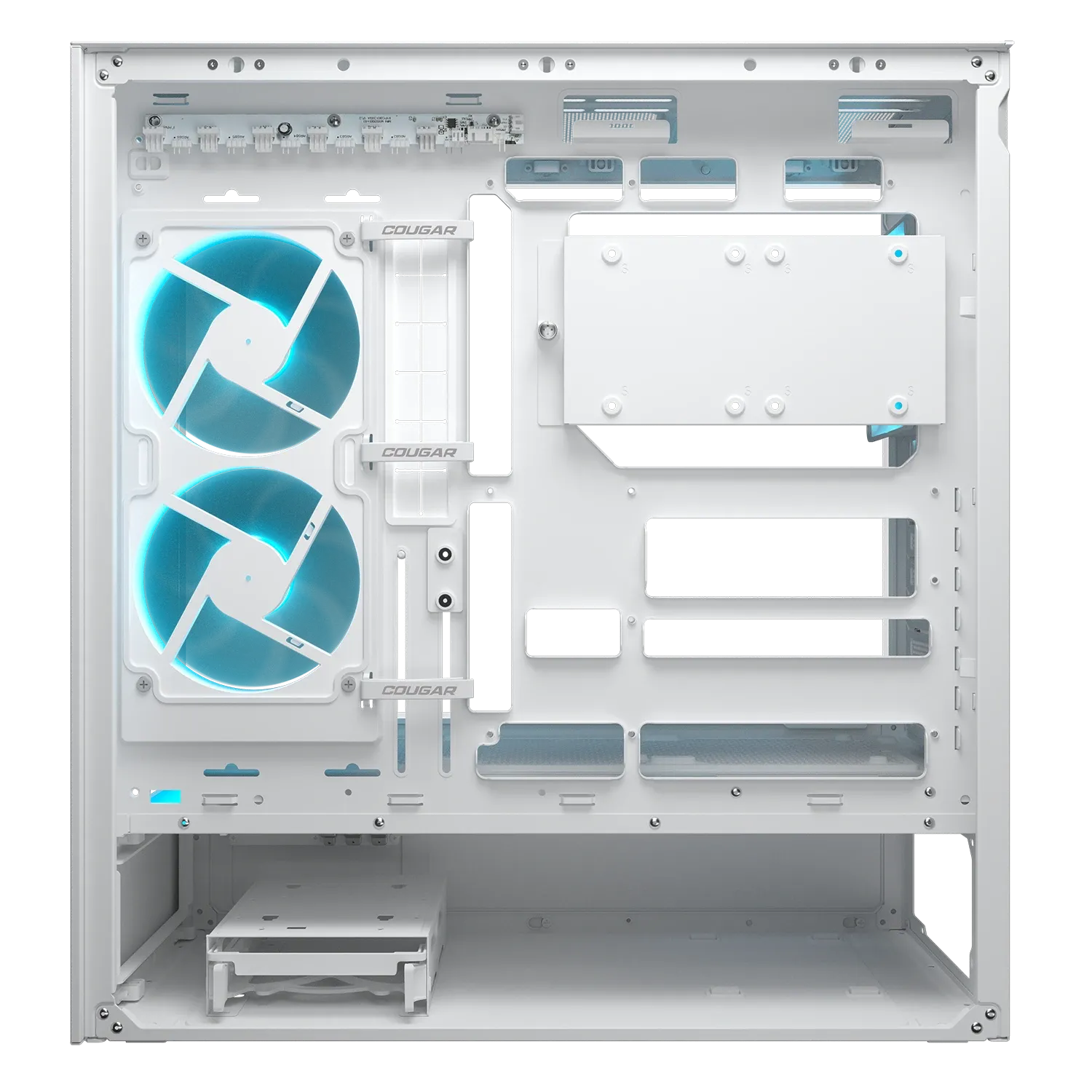 Корпус Cougar CFV235 WH (382DA40.0002) [Midi Tower, 3 x 120 мм ARGB, белый]