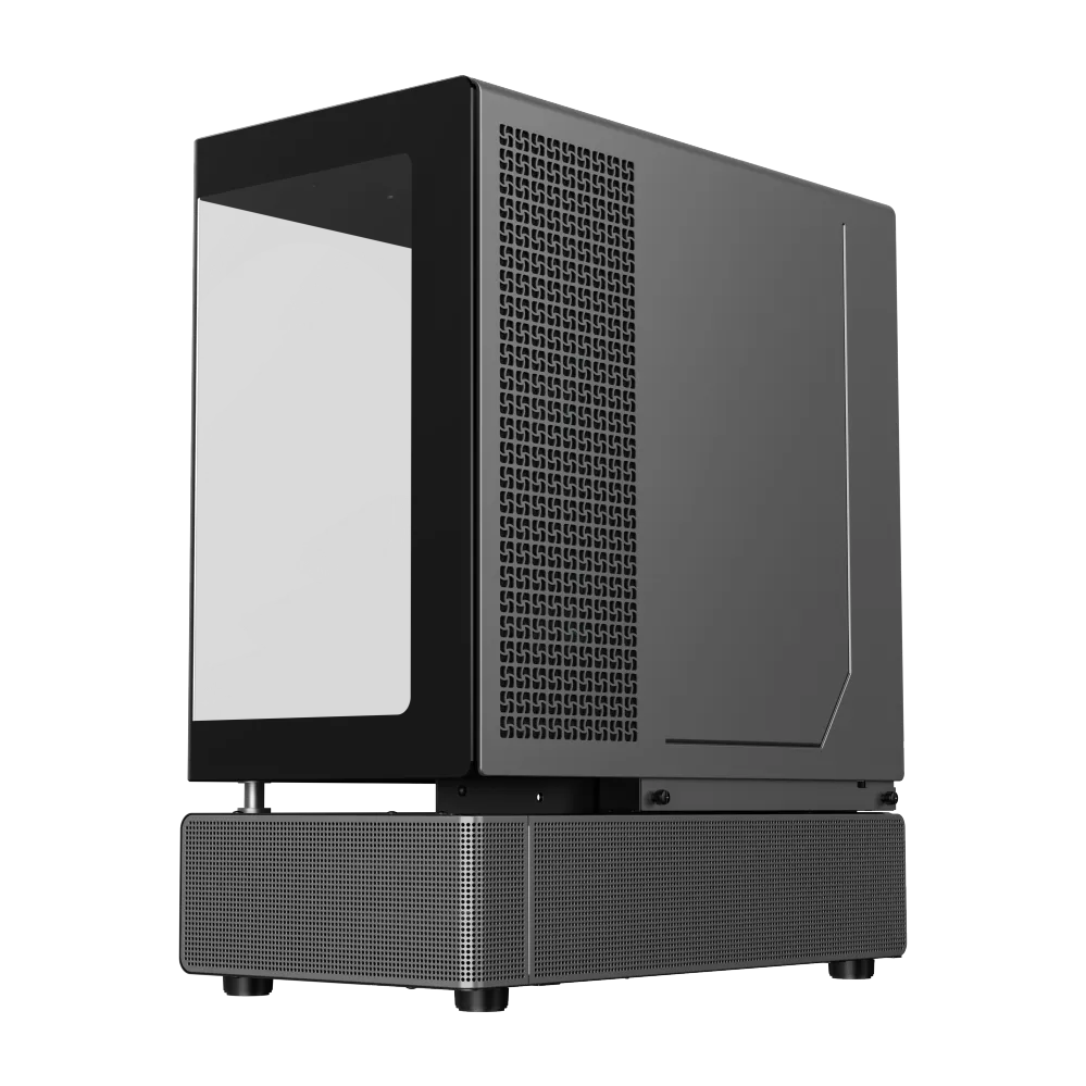 Корпус Gembird N90 BG Grey (1118-3090R0002) [Midi Tower, 3 x 120x120 мм, серый]