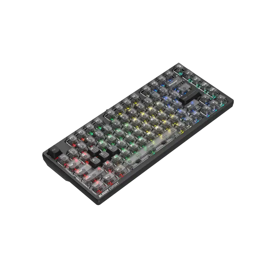 Клавиатура Bloody MS76 (Stellar Black) [Магнитная, проводная, подсветка, черная]