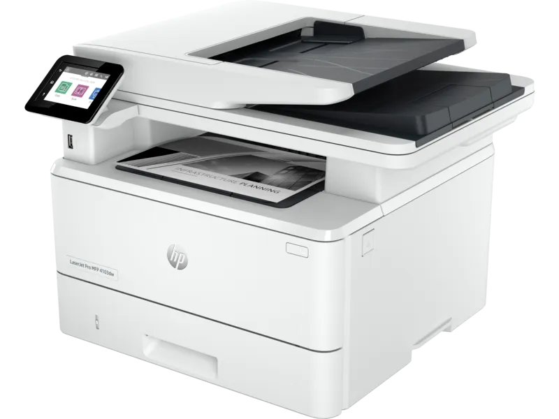 МФУ HP LaserJet Pro 4103dw (2Z627A) [A4, лазерный, черно-белый, 1200 x 1200 DPI, Дуплекс, АПД, Wi-Fi, Ethernet (RJ-45), USB]