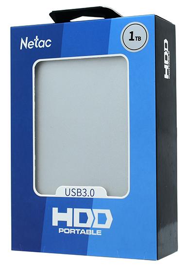Внешний жесткий диск Netac K330 (NT05K330N-001T-30SL) [1 ТБ, 2.5", Type-A, 5400 об/мин, 8 МБ кэш]